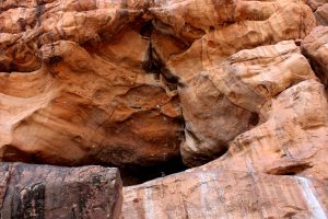 Rock formations at Badami