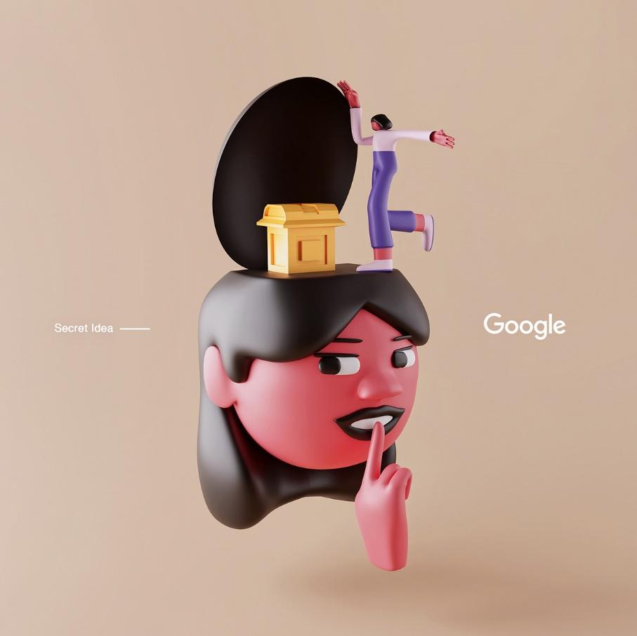 Figure 5: Google Stickers for Promotion [Source: Behance]
