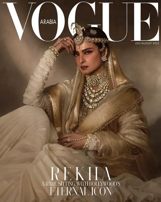 Bollywood Celebrity Rekha as Vogue Arabia Cover | Source: Vogue Arabia