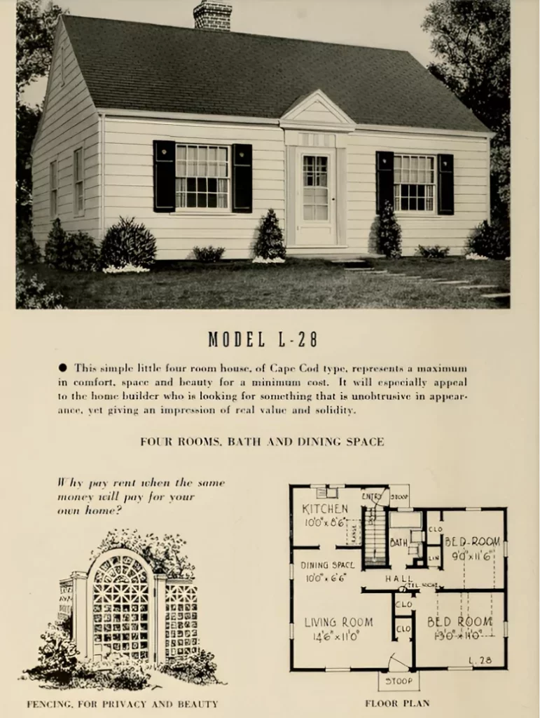 Model L-28 | Low Cost Homes (1900, book) | Porch