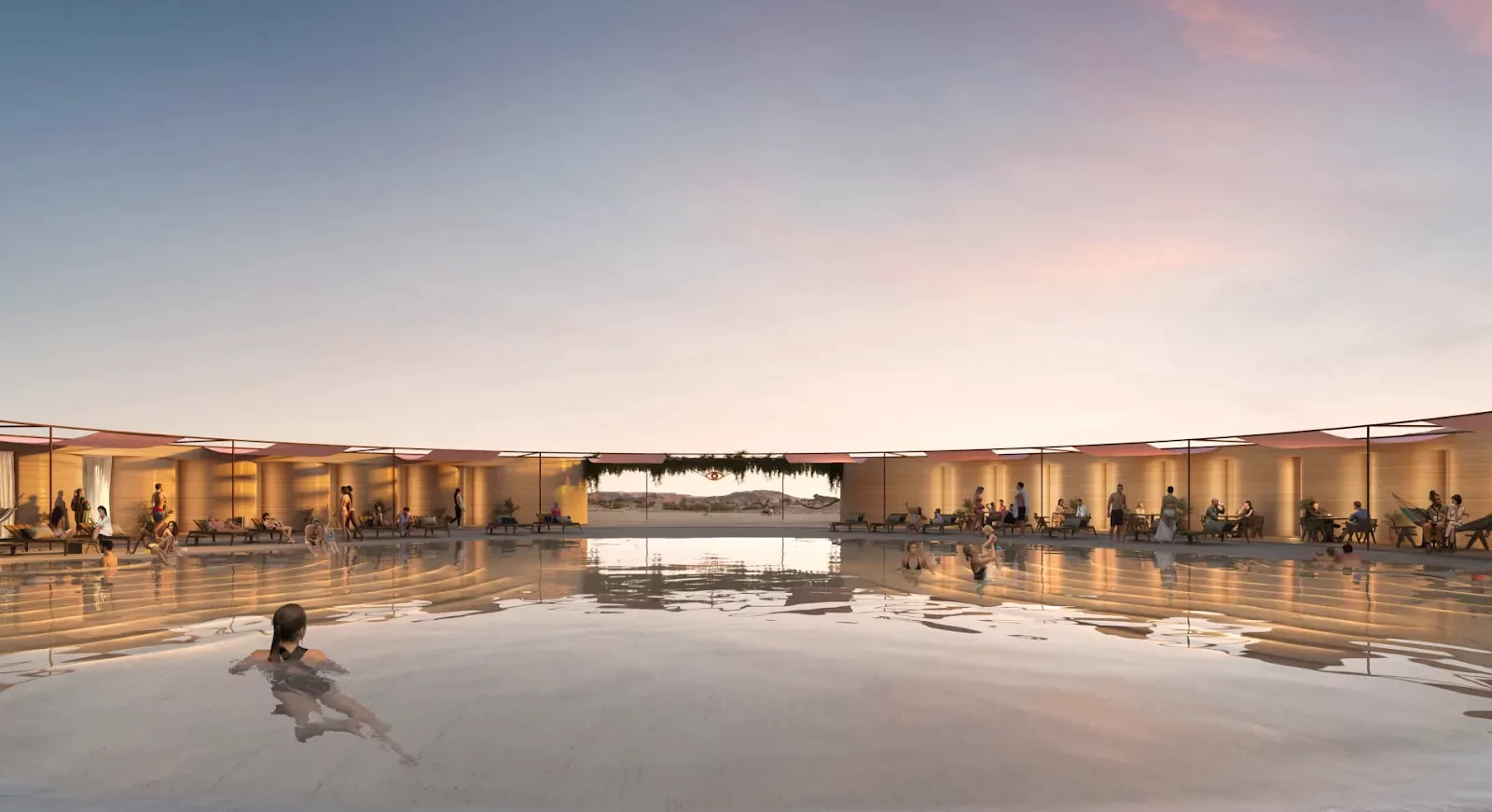 Circular Infinity Pool | Parametric Architecture