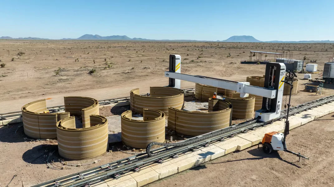 Vulcan 3D Printing the Units on Site | Parametric Architecture