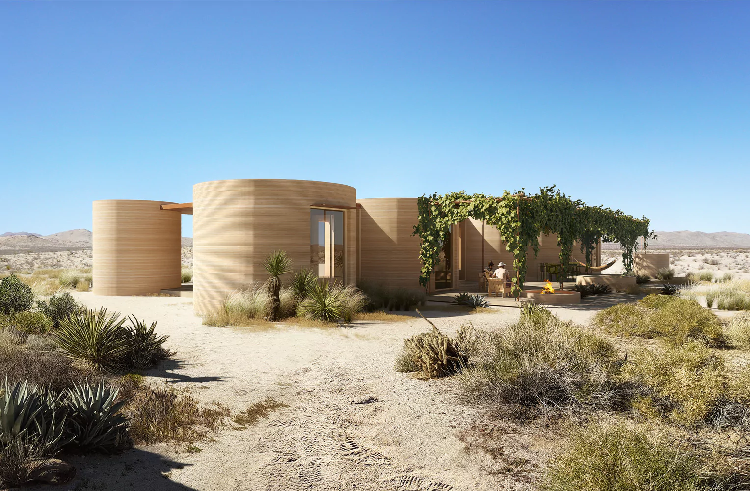 El Cosmico 3D-printed Sunday Homes | Arch Daily