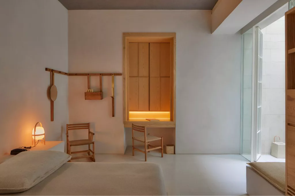 Shaker Inspired Room Interiors of Círculo Mexicano hotel, Mexico City | Dezeen