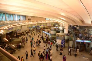 The innumerable people using the Delhi Metro and how conducive it is for everyone's use.