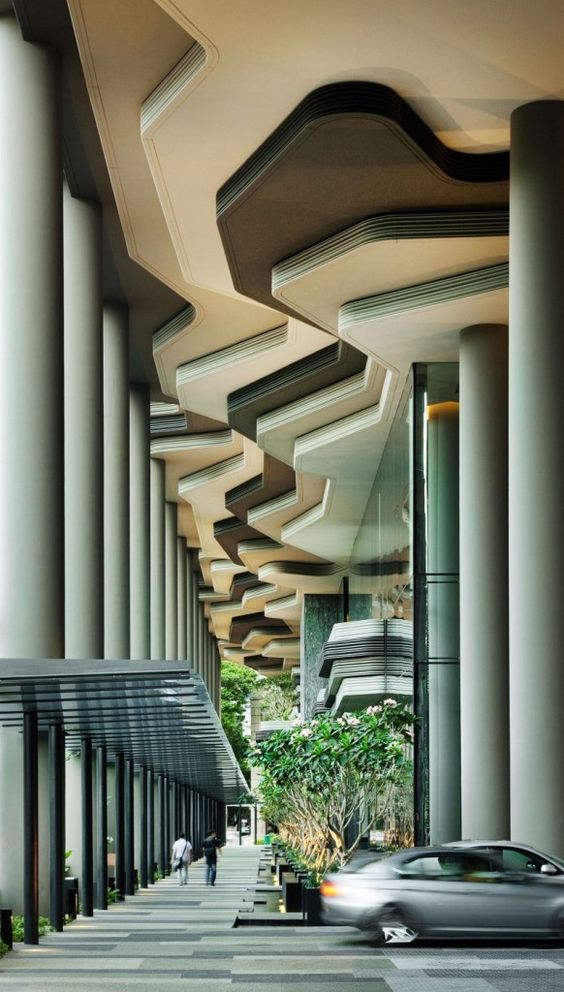 Fabulous PARKROYAL Hotel Singapore Unique Architecure Great Pillars