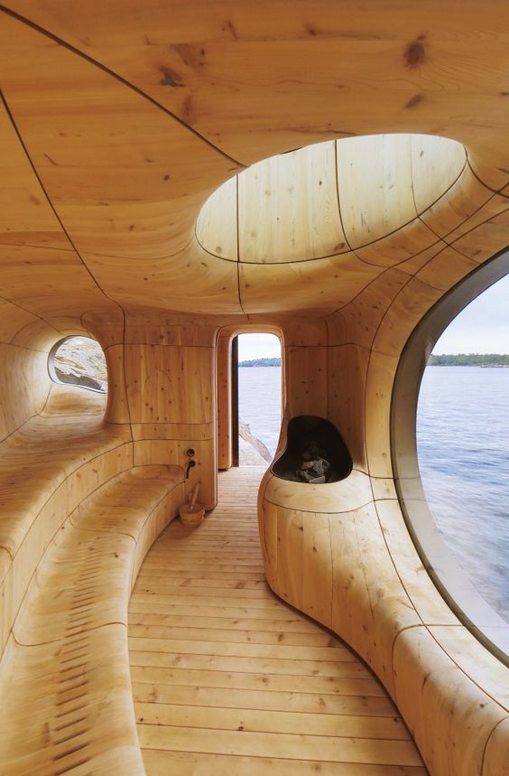 Grotto sauna architect bernyk island canada
