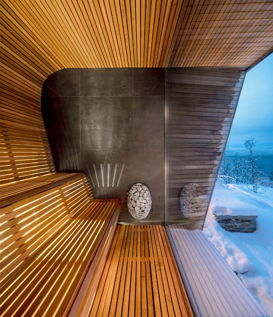 Private sauna by stinessen arkitektur, norway