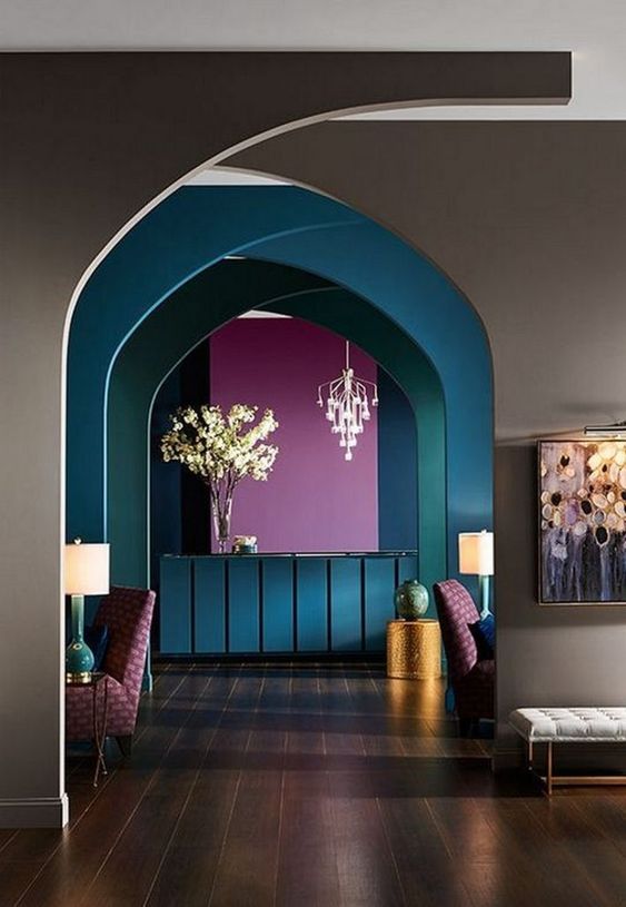 color emphasis in interior design