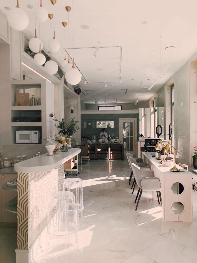 Kitchen and Dining room in White Color
