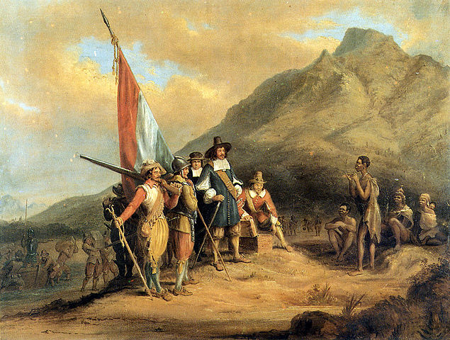 635px-charles_bell_-_jan_van_riebeeck_se_aankoms_aan_die_kaap