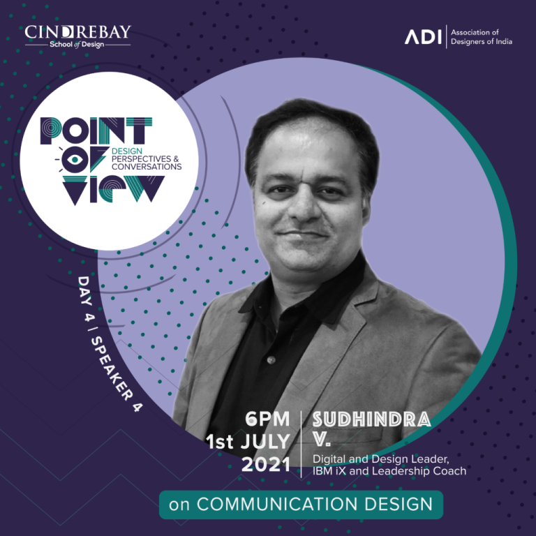 #PoV – Our speaker for day 4:  Design Thinking, HCD, & Service Design Thought Leader, Sudhindra V.